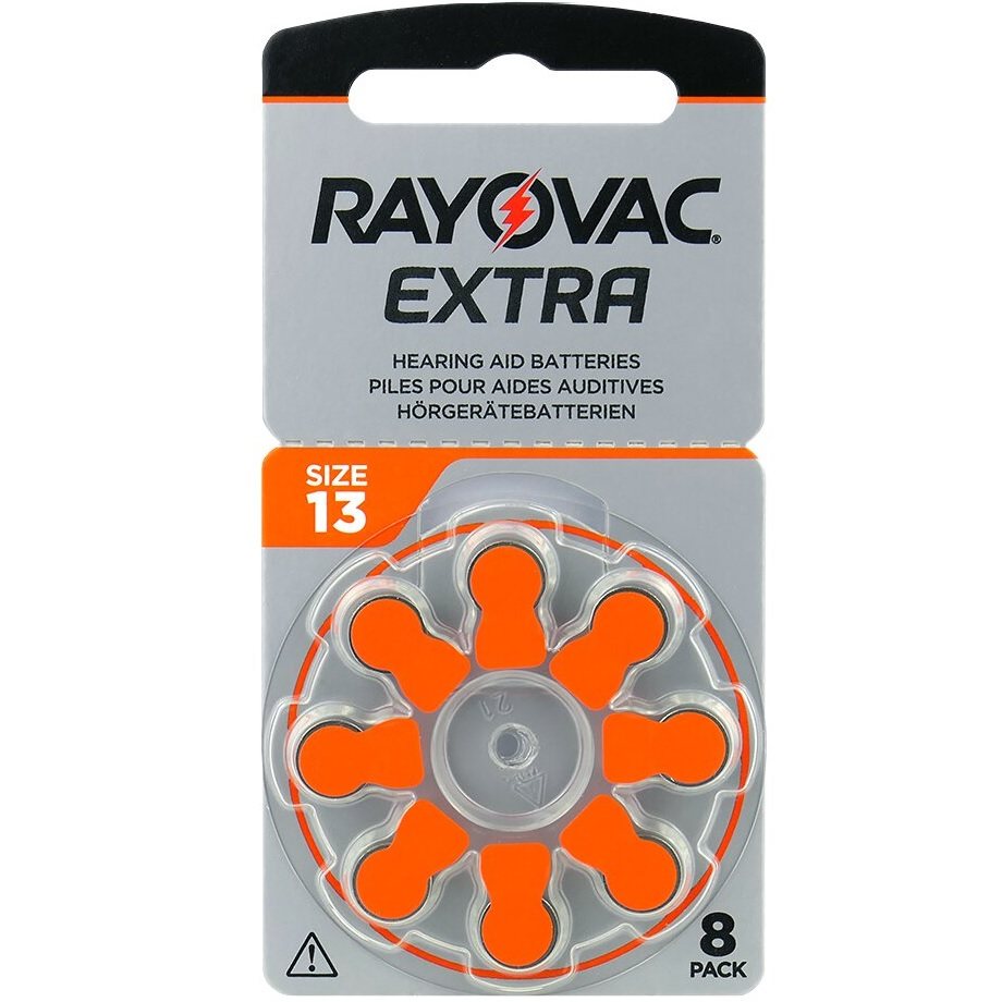 RAYOVAC EXTRA 13 - PR48 - blister de 8 pilhas