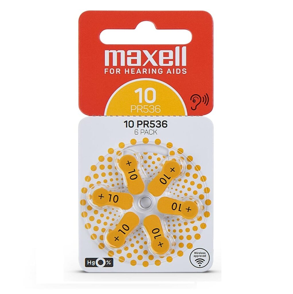 MAXELL 10 - PR70 - blister de 6 pilhas