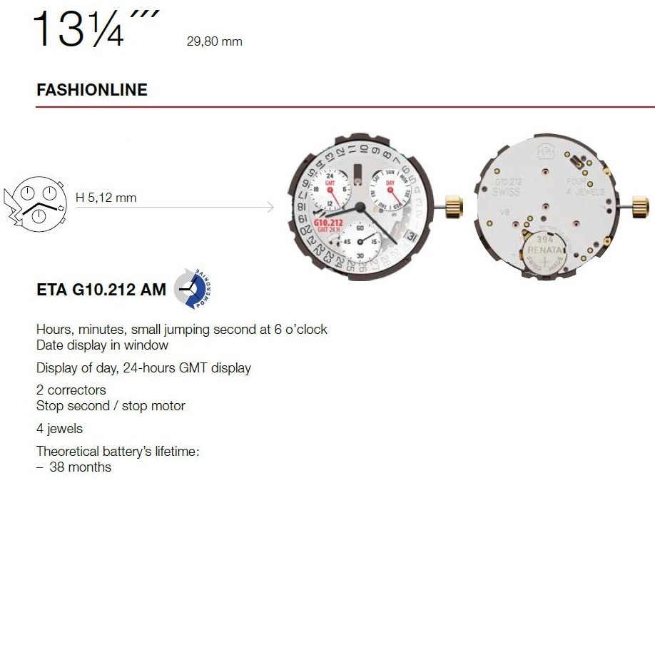 ETA G10212-3H