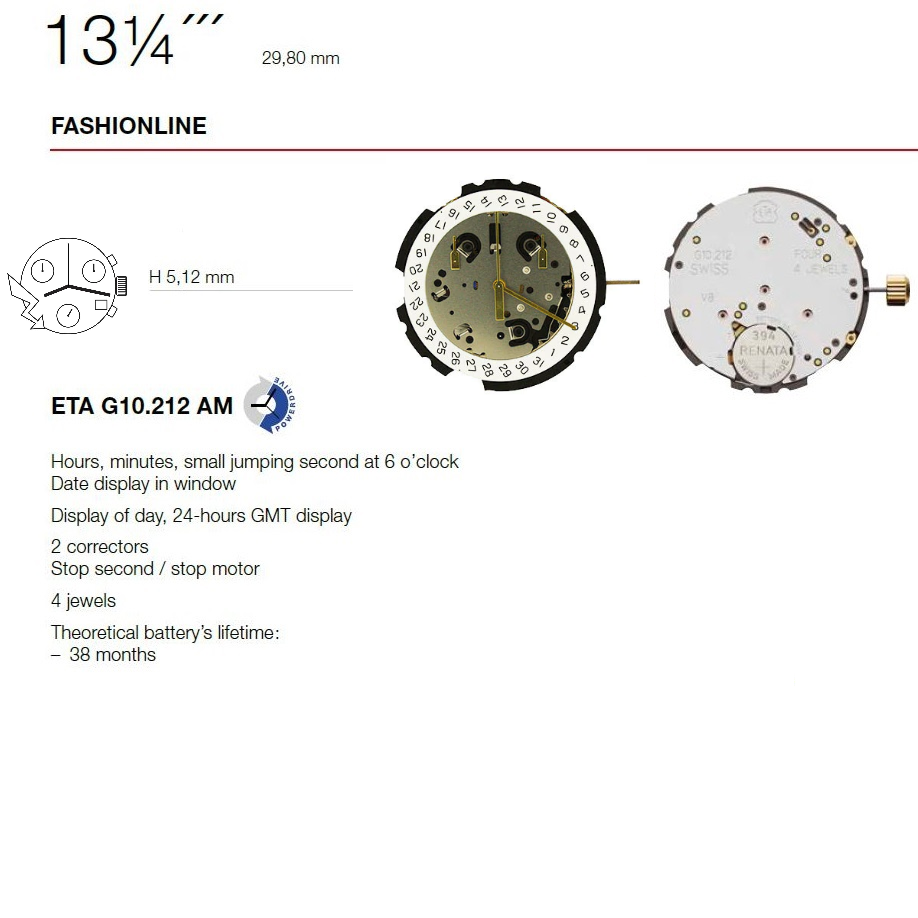ETA G10212-4H Inclinado