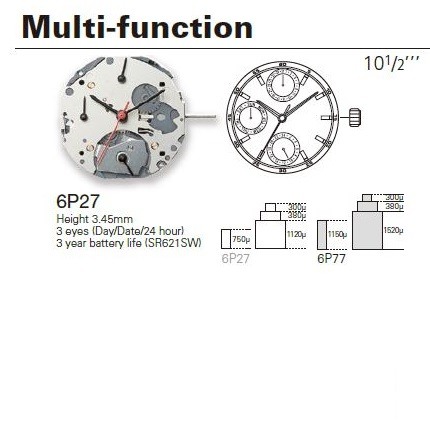 MIYOTA 6P27