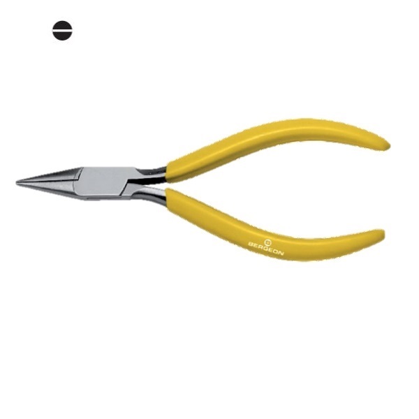ALICATE DE PONTAS MEIA CANA LISAS - BERGEON 2626-D