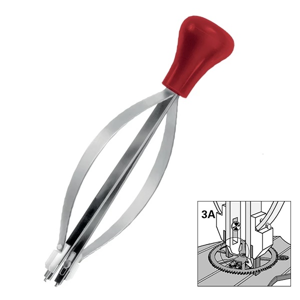 FERRAMENTA PARA REMOVER RODAS DE SEGUNDO E RODAS DE CRONOGRAFO COM 6 RAIOS - BERGEON 4079-3A