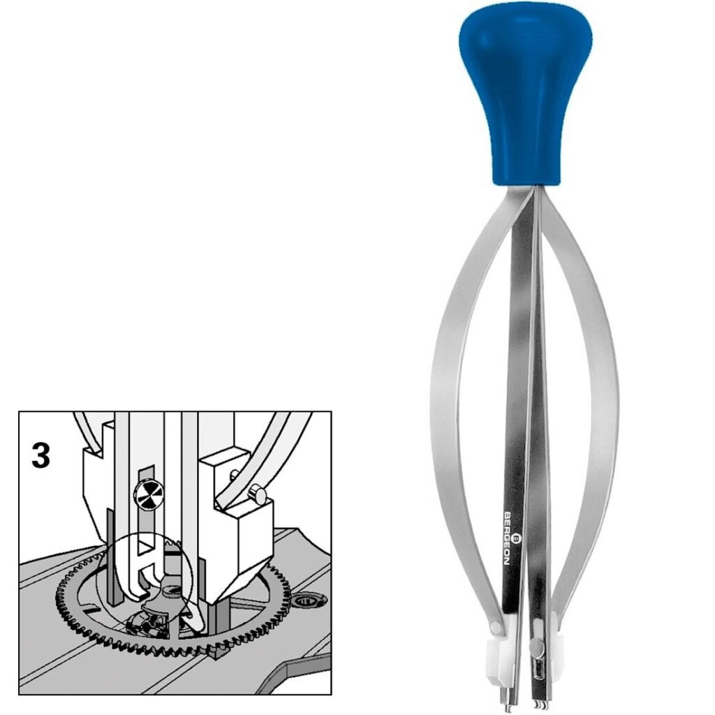 FERRAMENTA PARA REMOVER RODAS DE CRONOGRAFO COM 5 RAIOS - BERGEON 30638-3
