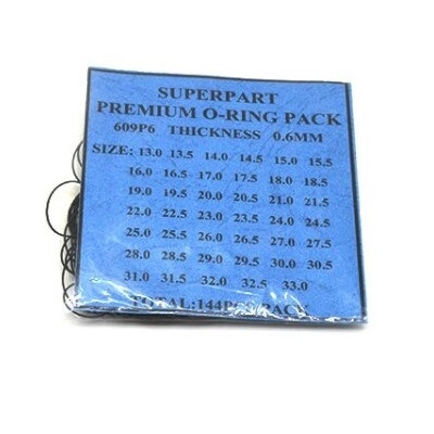 SORTIDO DE VEDANTES REDONDOS – ESPESSURA 0,6MM E DIAMETRO 13 A 33MM – 144PCS