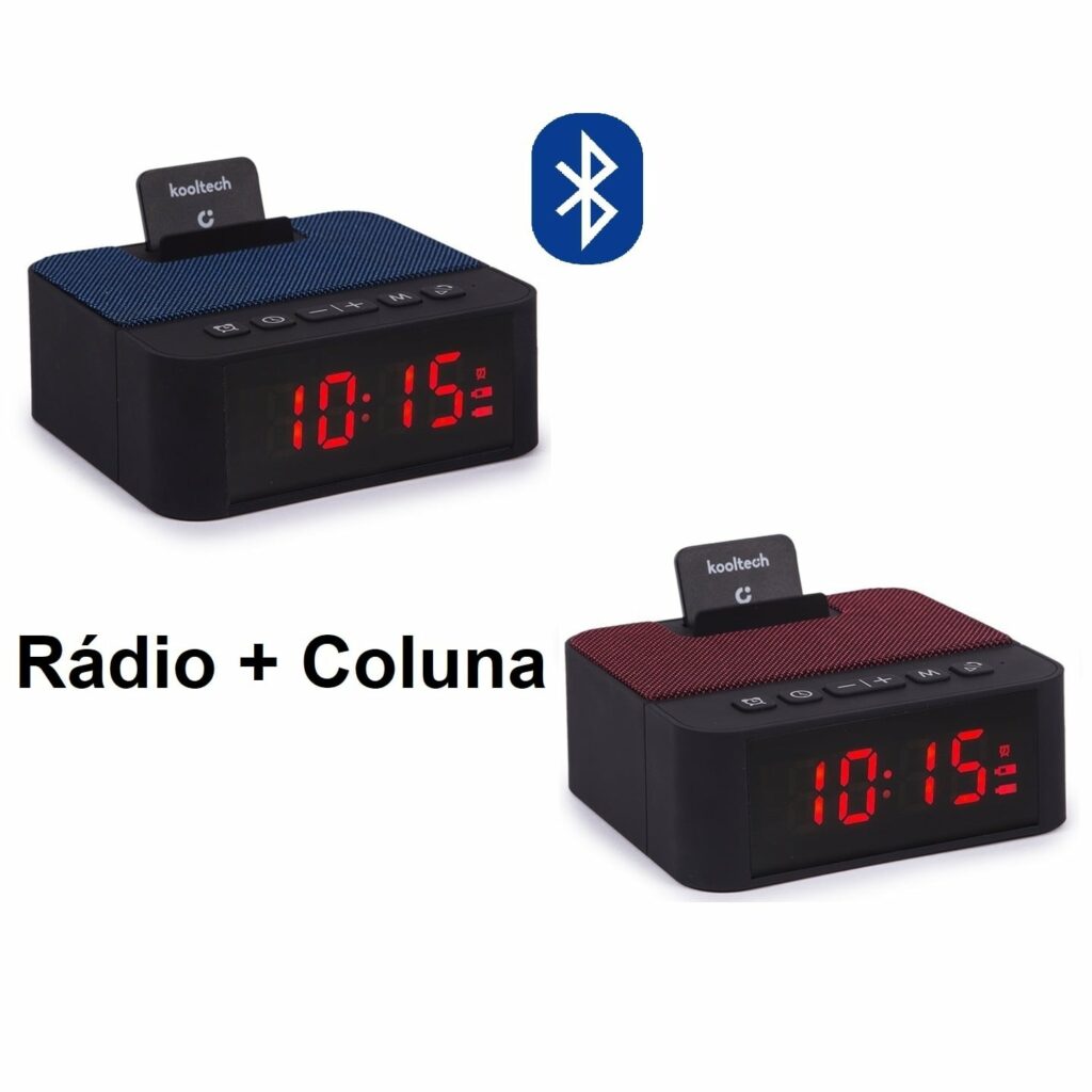 SP442 - Radio, Despertador e Coluna Portátil com Bluetooth