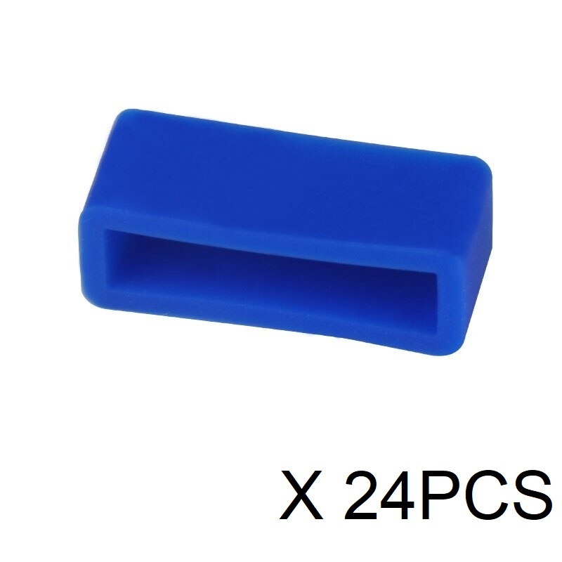 SORTIDO DE PRESILHAS SILICONE AZUL (24PCS)
