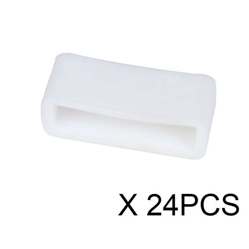 SORTIDO DE PRESILHAS SILICONE BRANCO (24PCS)