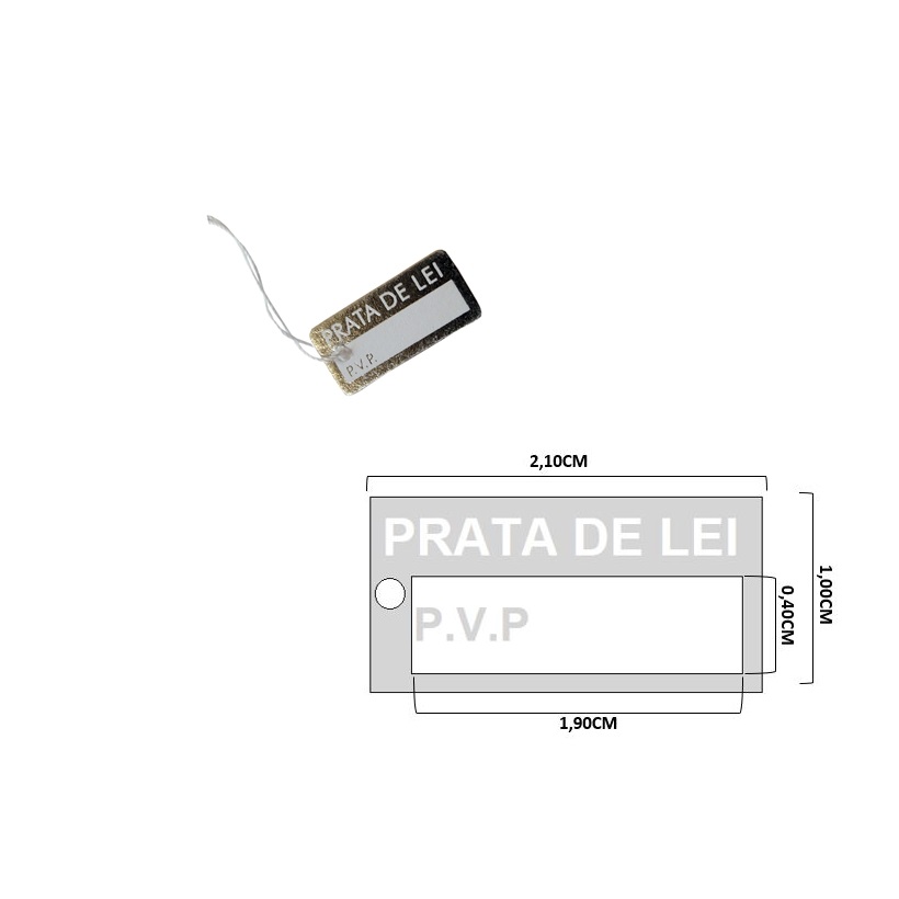 ETIQUETAS PRATA DE LEI – C2115G