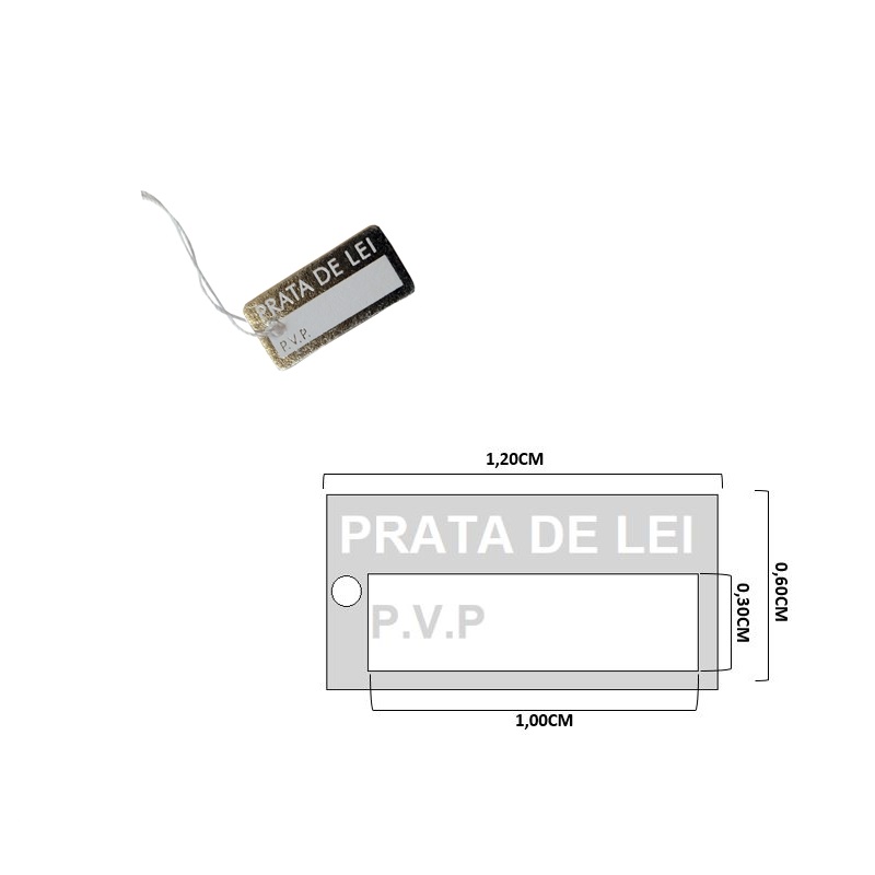 ETIQUETAS PRATA DE LEI - C2115P