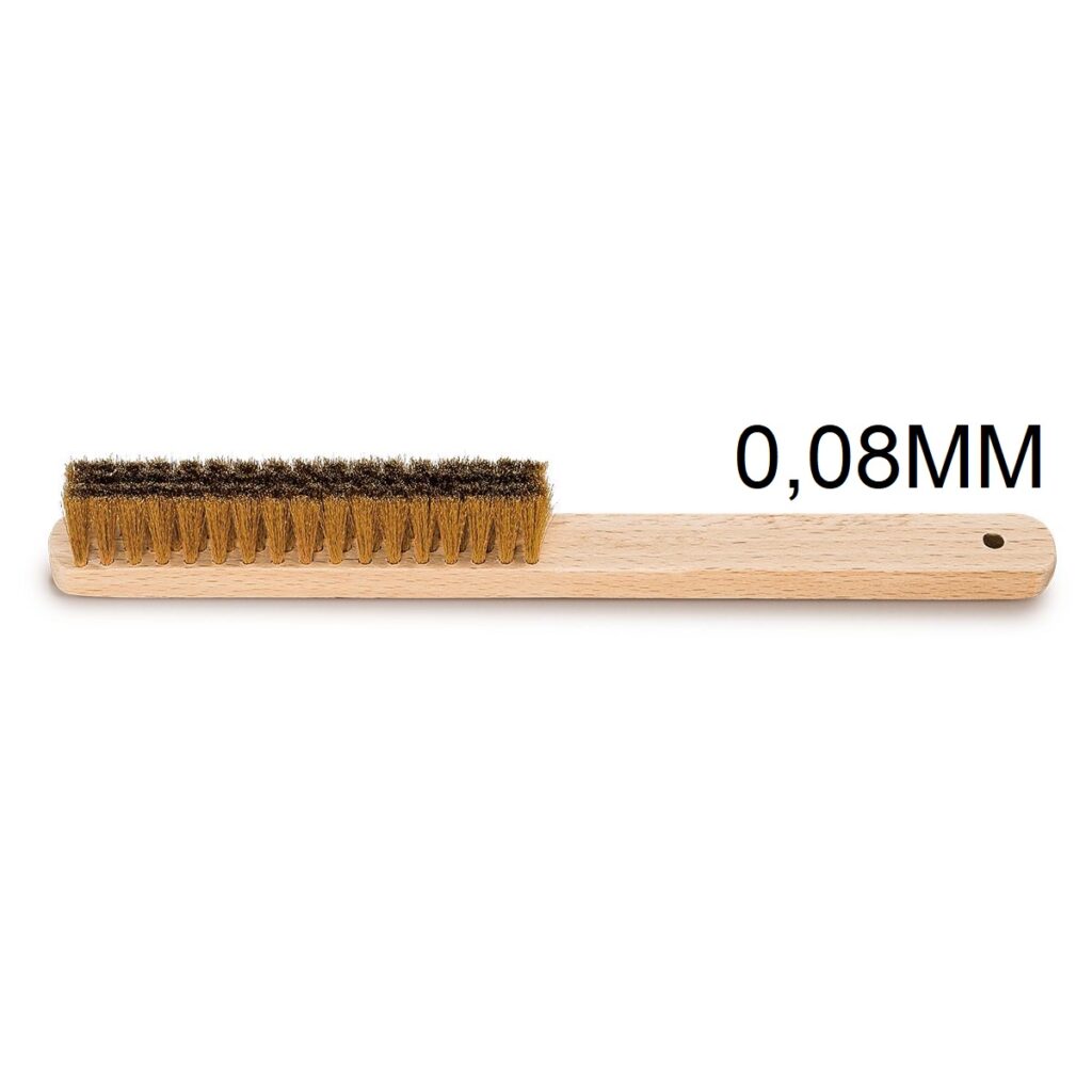 ESCOVA DE LATÃO COM 4 FILEIRAS ESPESSURA FIO DE LATAO DE 0.08MM – ALEMÃ - CT7014C