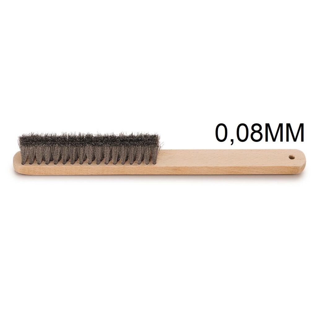 ESCOVA DE AÇO COM  4 FILEIRAS ESPESSURA FIO DE AÇO DE  0.08MM -ALEMÃ -  CT7014J