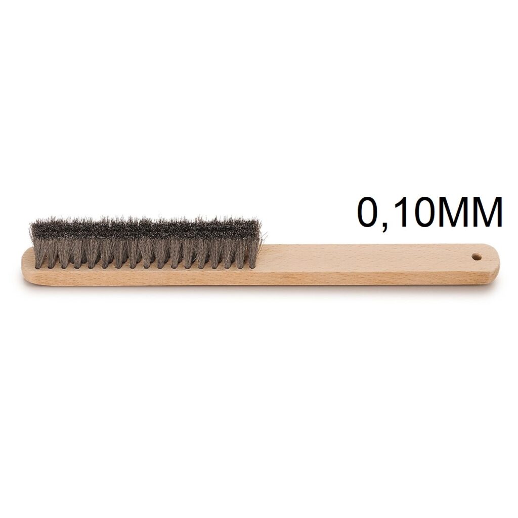 ESCOVA DE AÇO COM  4 FILEIRAS ESPESSURA FIO DE AÇO DE  0.10MM - ALEMÃ - CT7014K