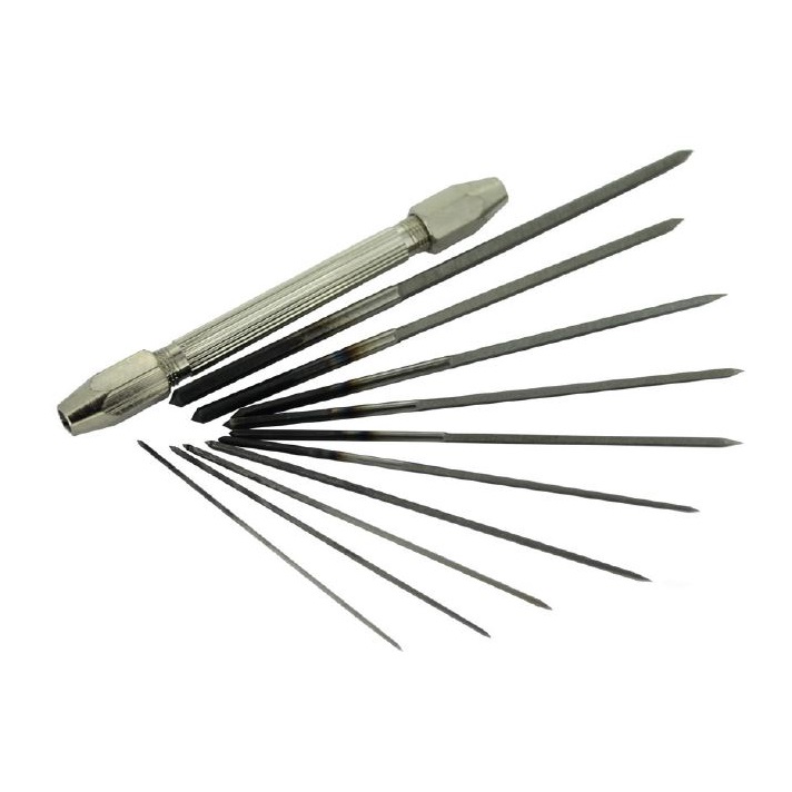 SORTIDO DE 10 ESCAREADORES E TORNILHO - 0.9 A 4MM