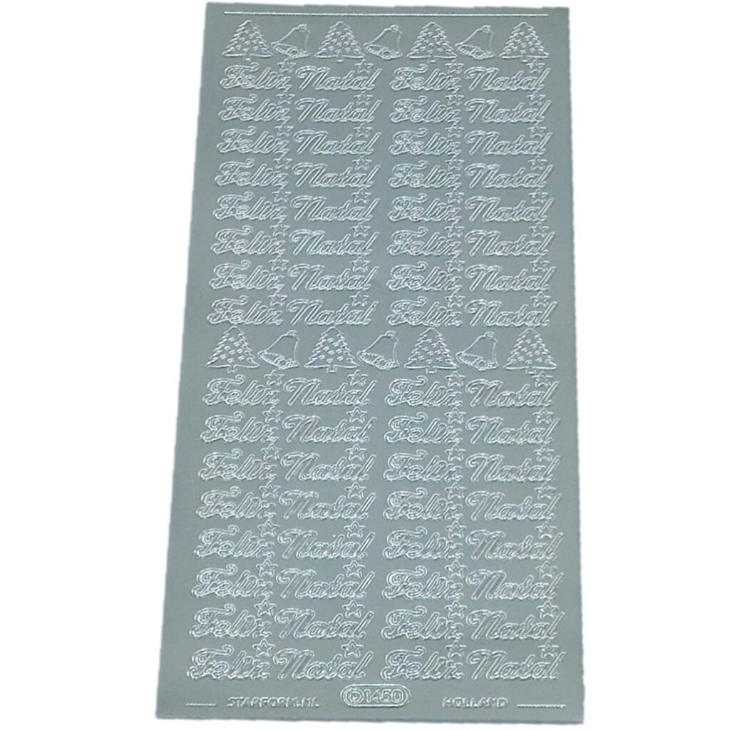 ETIQUETAS LASER “FELIZ NATAL” PRATEADAS