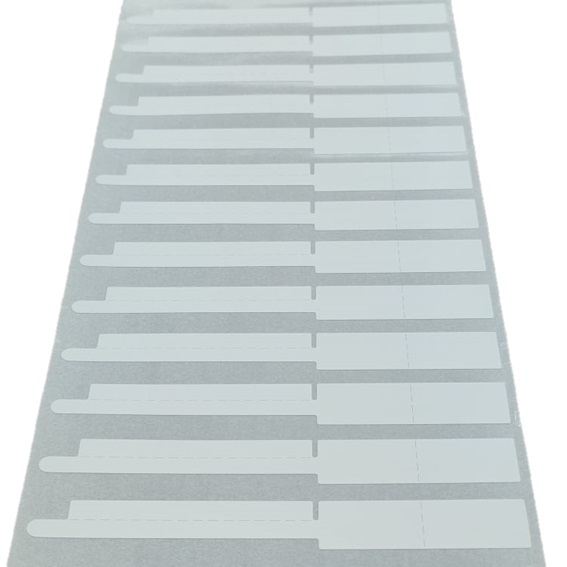 ETIQUETAS BRANCAS - 9,60X1,10CM