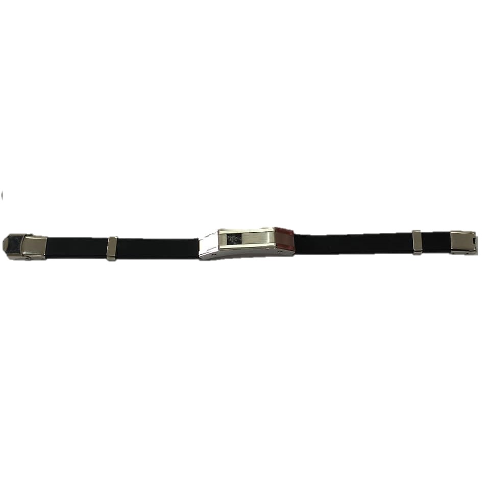 PULSEIRA PRETA COM APLICAÇÕES EM AÇO – A1799-3
