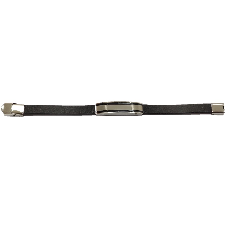 PULSEIRA PRETA COM APLICAÇÕES EM AÇO – C1799-6