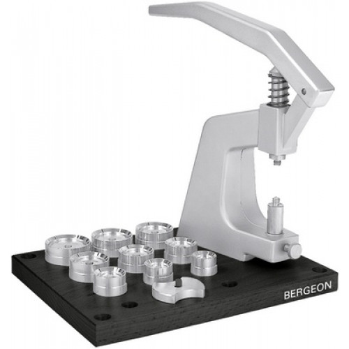 PRENSA PARA FECHAR FUNDOS E COLOCAR VIDROS - BERGEON 5500-C