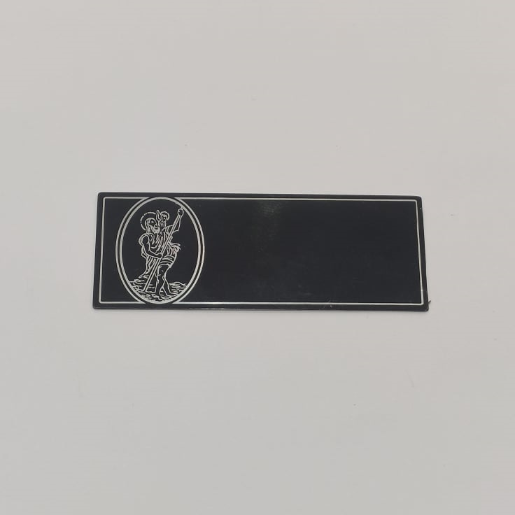 CHAPA COM SANTO – PRETO – 8X3CM
