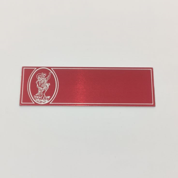 CHAPA COM SANTO – VERMELHO – 9,5X3CM