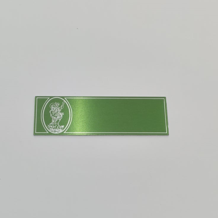 CHAPA COM SANTO – VERDE – 9,5X3CM