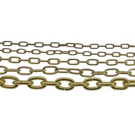 CORRENTE EM LATÃO 7.9X5.8X1.05MM - 180CM - CT7767