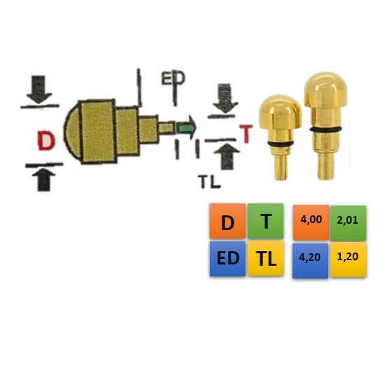 REDONDO DOURADO 4,00 (D); 2,01 (T); 4,20 (ED); 1,20 (TL)