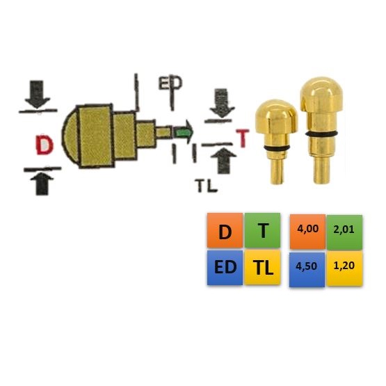 REDONDO DOURADO 4,00 (D); 2,01 (T); 4,50 (ED); 1,20 (TL)