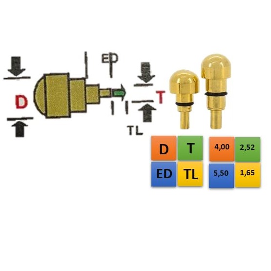 REDONDO DOURADO 4,00 (D); 2,52 (T); 5,50 (ED); 1,65 (TL)