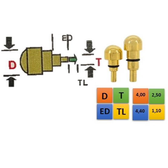REDONDO DOURADO 4,00 (D); 2,50 (T); 4,40 (ED); 1,10 (TL)