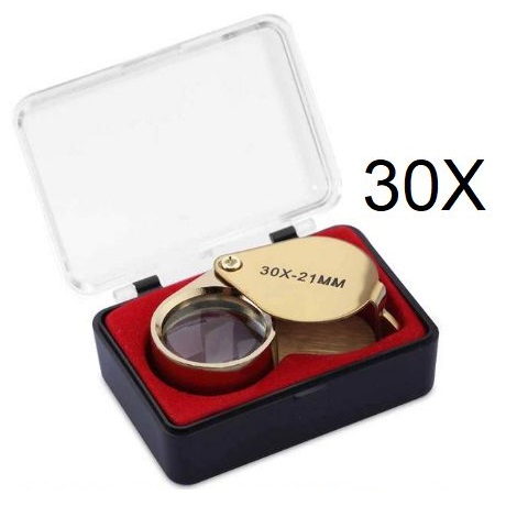 LUPA DE MÃO 30X DOURADA - CT7001X30-D