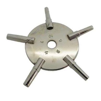 CHAVE COM 5 PONTAS NÚMEROS PARES - CT7816-P