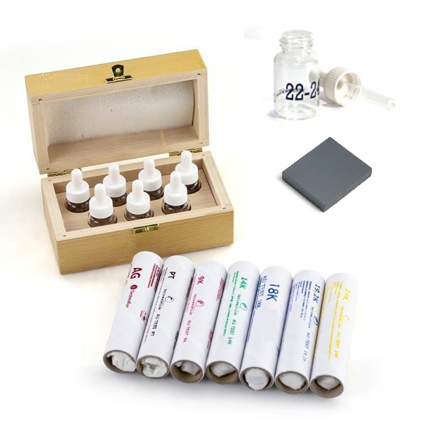 CONJUNTO COMPLETO PARA TESTAR OURO, PRATA E PLATINA - CT7128C