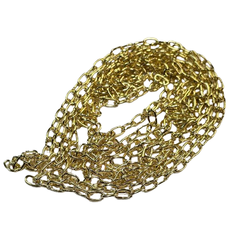 CORRENTE EM LATÃO 4.8X6.6X0.90MM - 180CM - CT7768-B