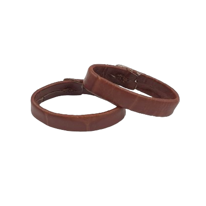 PRESILHA PELE CROCO CASTANHA