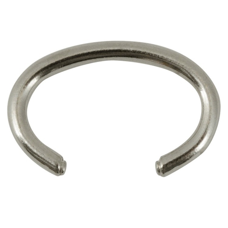ARGOLA OVAL PRATEADO - CT8349-P