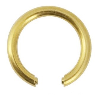 ARGOLA OVAL DOURADO - CT8541-D